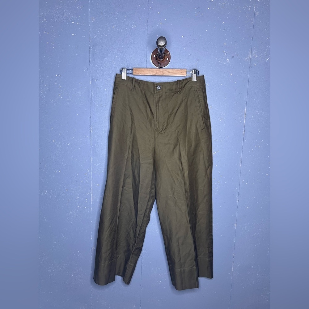 Olive Green Trousers Size 10